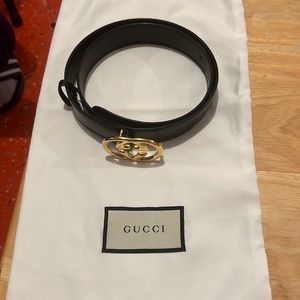 Black Gucci Belt